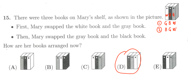 Think Academy-2025 Math Kangaroo Level 1-2 Question 15 Solution