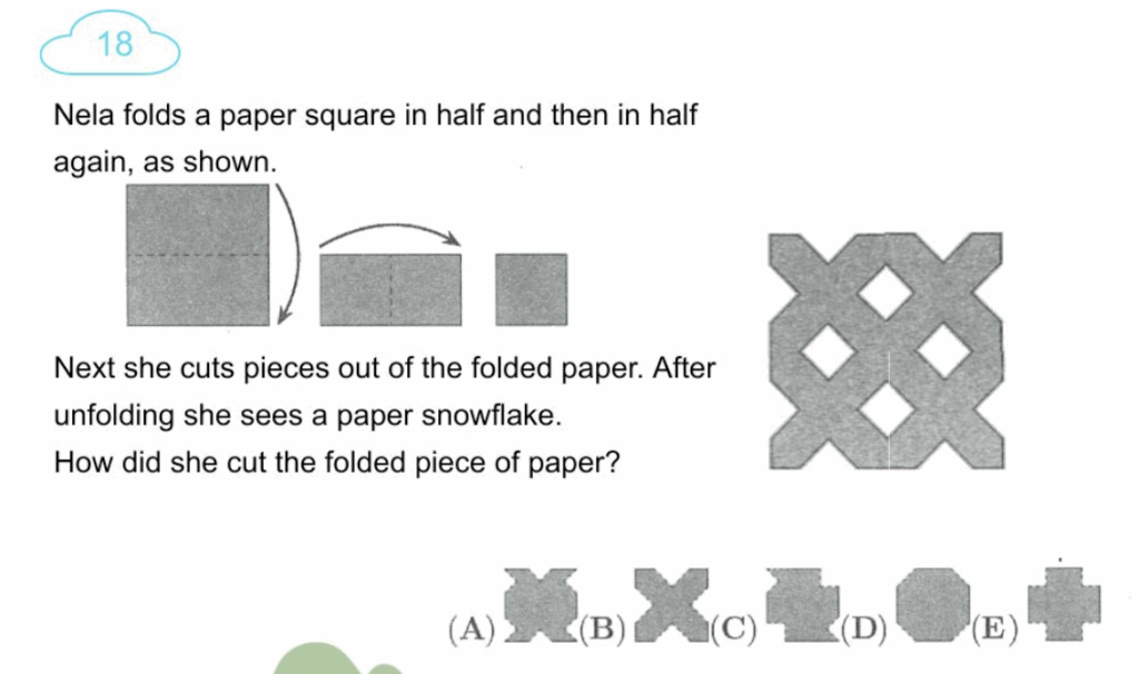 Think Academy - 2025 Math Kangaroo Level 3-4 Question 18 - Math Reading and Pattern Finding