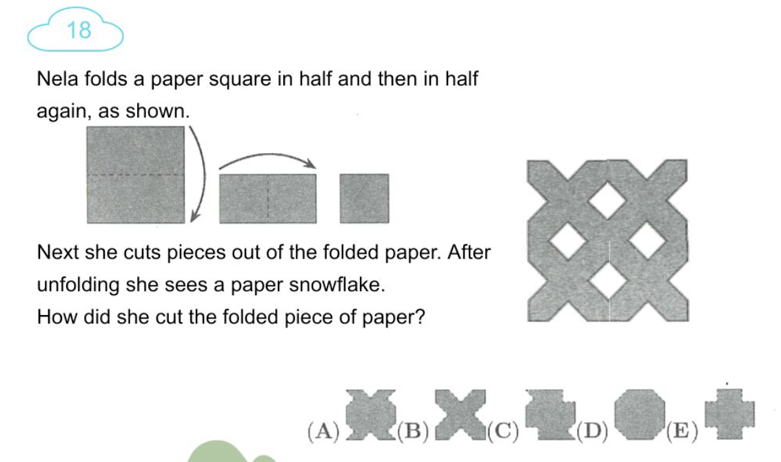 Think Academy - 2025 Math Kangaroo Level 3-4 Question 18 - Math Reading and Pattern Finding