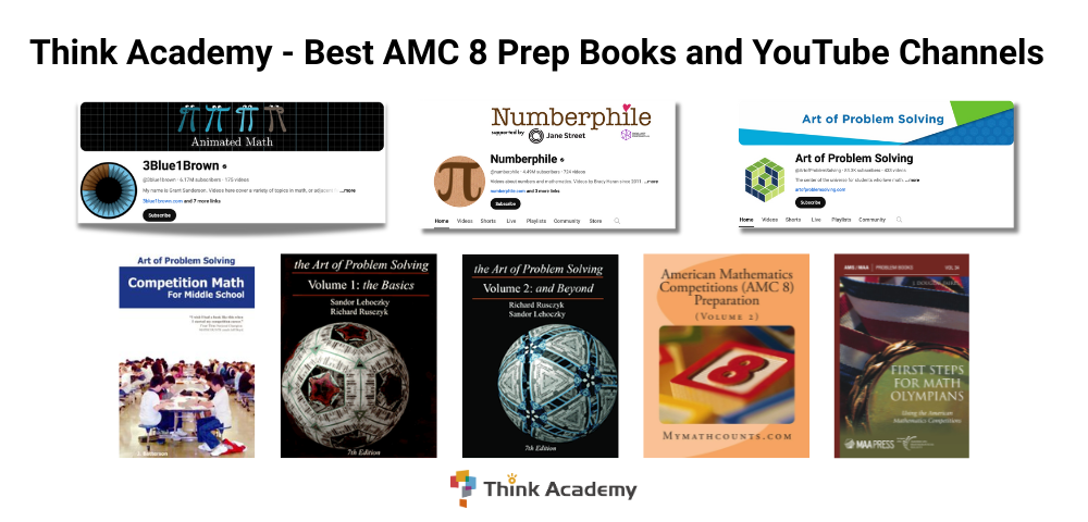 Think Academy - Best AMC 8 Prep Books and YouTube Channels