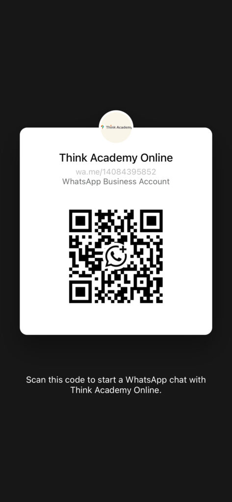Think Academy Advisor WhatsApp