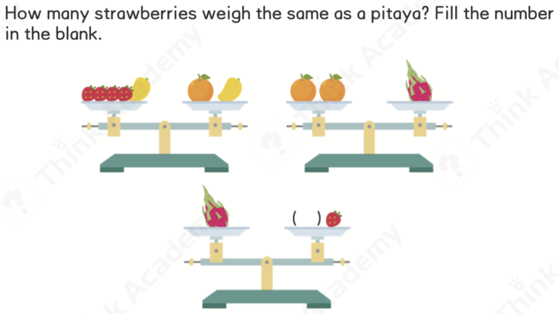 Think Academy 2025 Fall Grade 1 Math Course Logical Reasoning Example 1