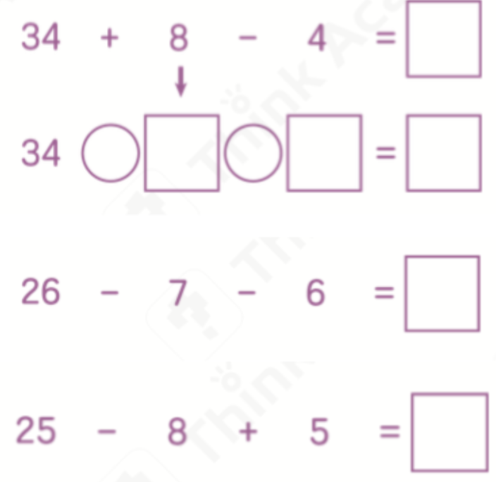 Think Academy 2025 Fall Grade 1 Math Course Number Sense Example 1