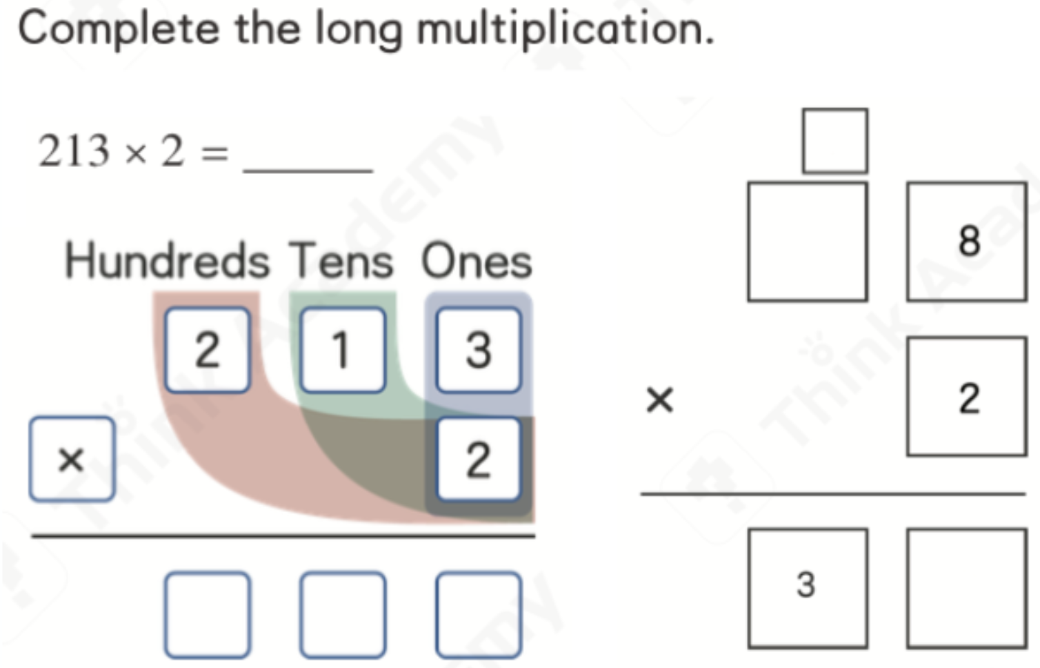Think Academy 2025 Fall Grade 2 Math Course Core Claculation Example