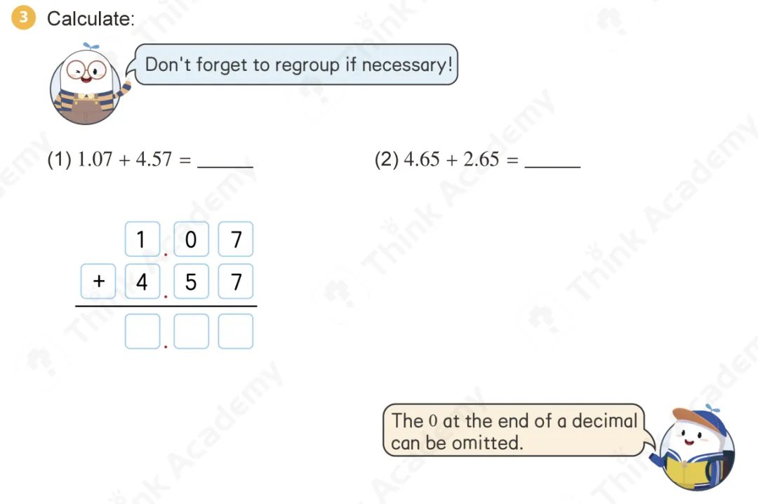 Think Academy 2025 Fall Grade 5 Core+ Example Advanced Addition and Subtraction