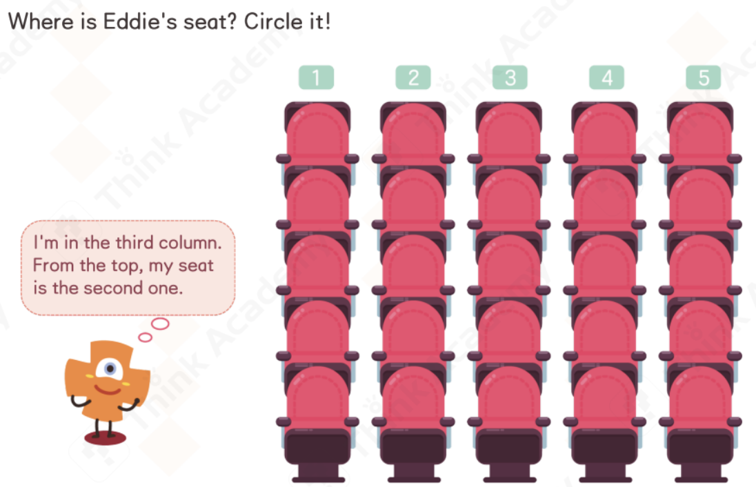 Think Academy 2025 Fall PreK Math Course Spatial Sense Example