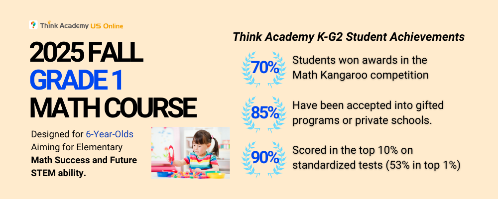 Think Academy Fall 2025 Grade 1 Math Course Intro