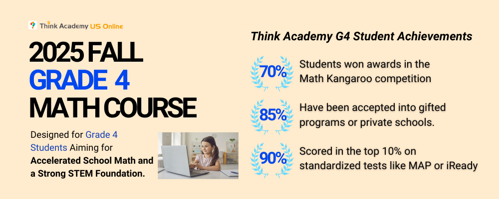 Think Academy Fall 2025 Grade 4 Math Course Intro