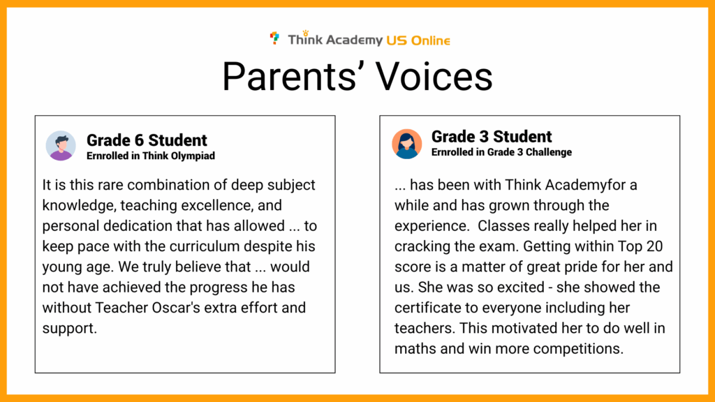 Think Academy - Parents' Voice:Reviews