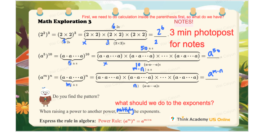 Think Academy Prealgebra Classroom Content Demonstration