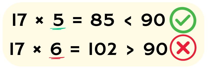 Think academy - Dividing 3-digit by 2-digit numbers Step 1