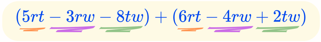 Think Academy - Algebra 1 Addition and Subtraction of Polynomials Example 1
