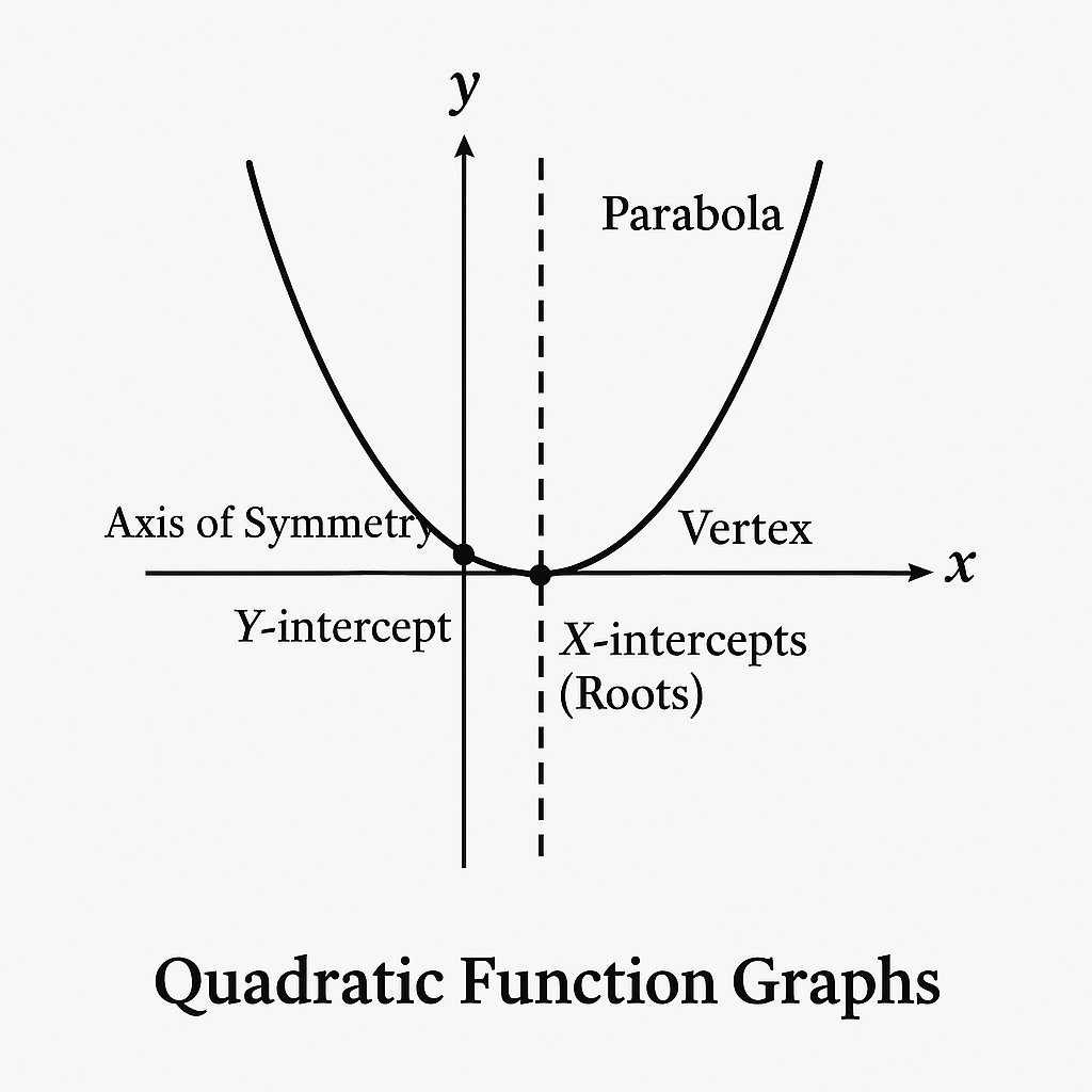 Think Academy - Algebra 1 Quadratic Equation Graph Parabola Intercepts
