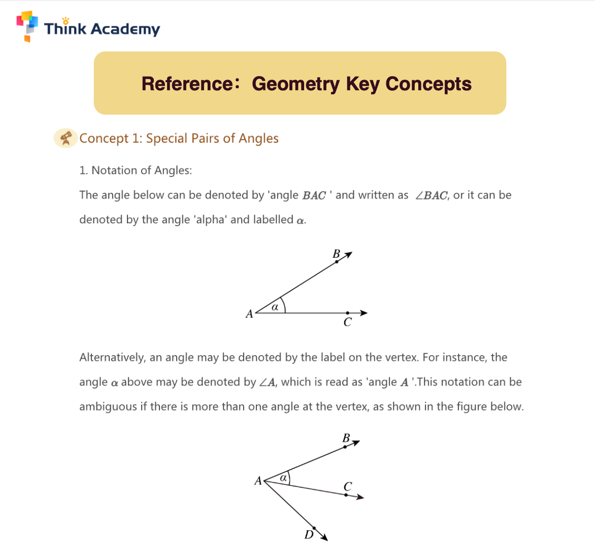 Geometry Core Concepts 2025