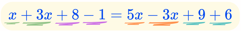 How to solve equations with variables on both sides step 1