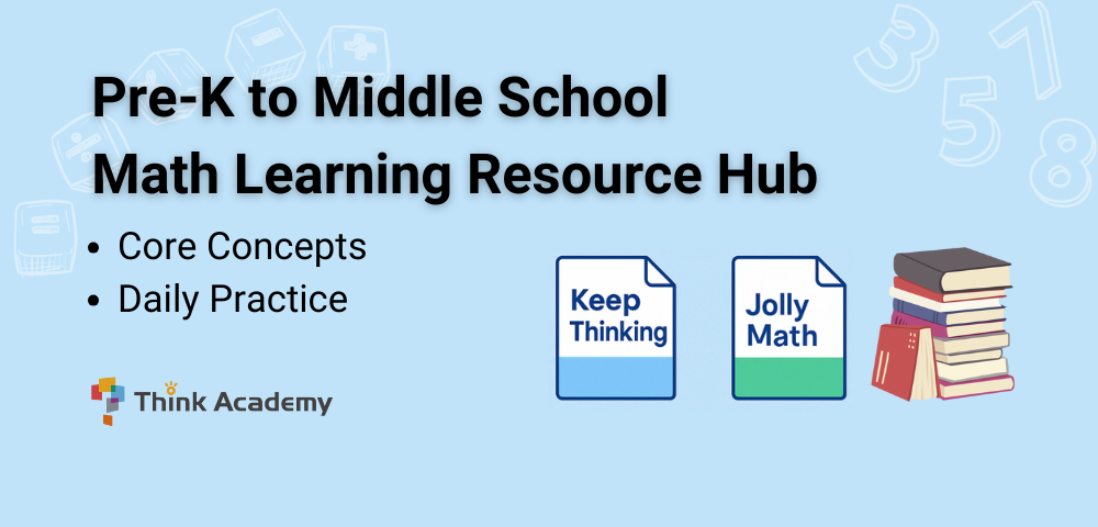 Think Academy-Pre-K to G8 Math Learning Resource Hub