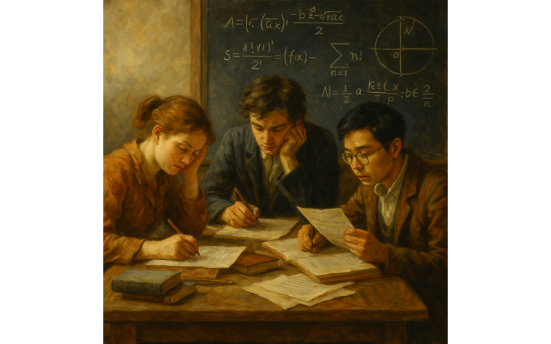 What Is the Putnam Competition Three students working on math competition problems