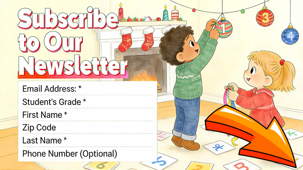 Holiday Symmetry Activities for Kids- Fun Geometry at Home - Subscribe Newsletter
