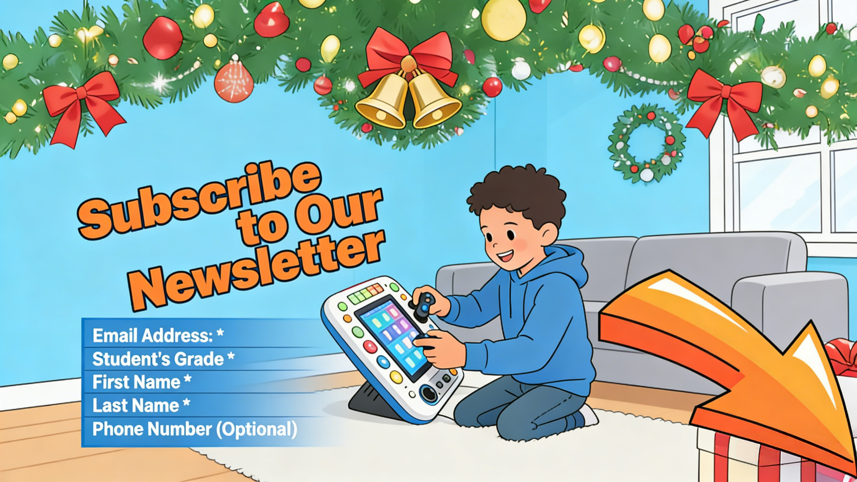 A child programming a small, colorful robot on a mat with grids and obstacles, demonstrating early coding and logical thinking. Top Math Toys as Christmas Gifts for Learning & STEM-Newsletter Subscribe(1)