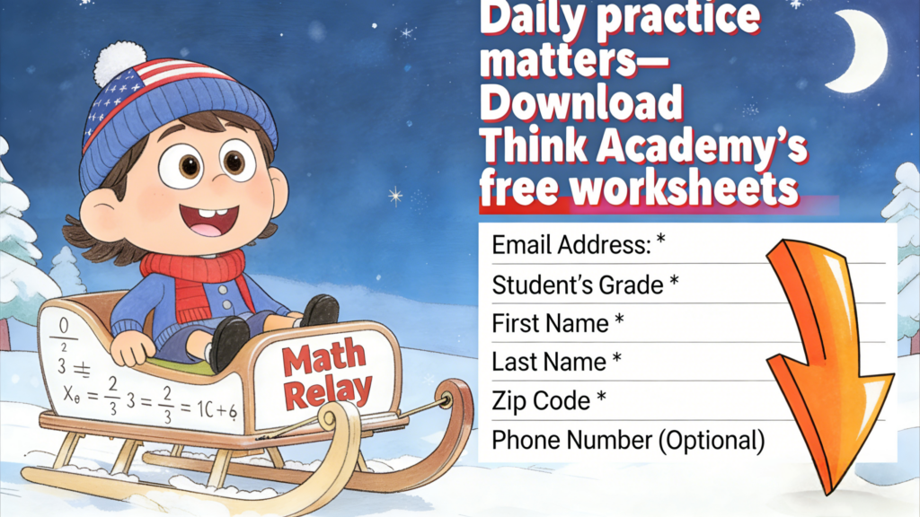 Winter Math Relay Games for Kids- Fun Holiday Learning - Worksheets Download