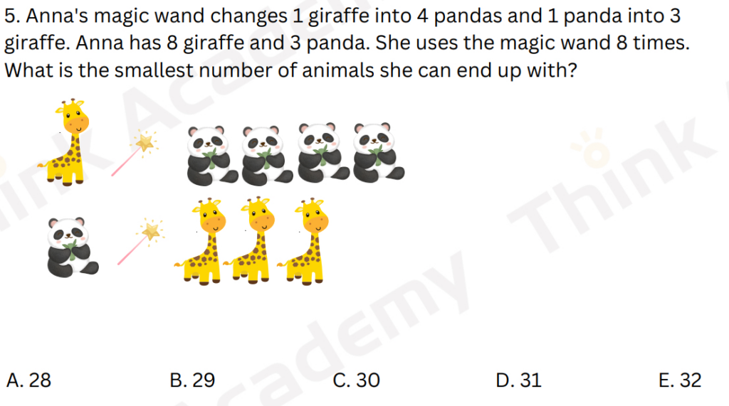 Math Kangaroo practice question 5