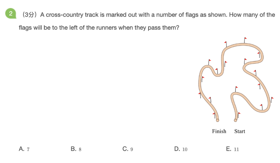 Math Kangaroo practice questions 1